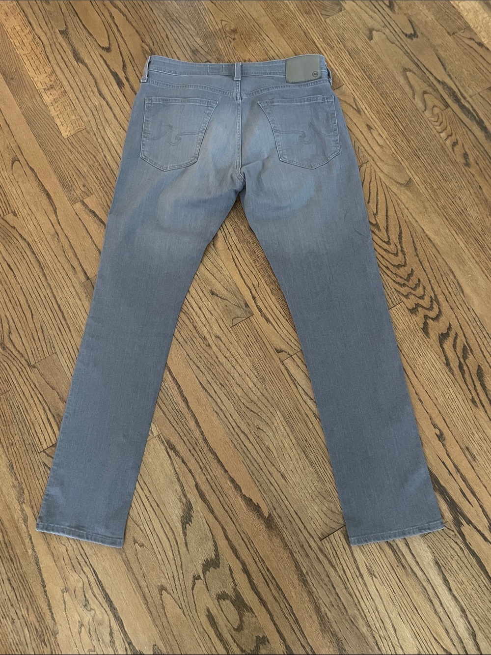 AG Adriano Goldschmied Straight Gray Jeans 34x32